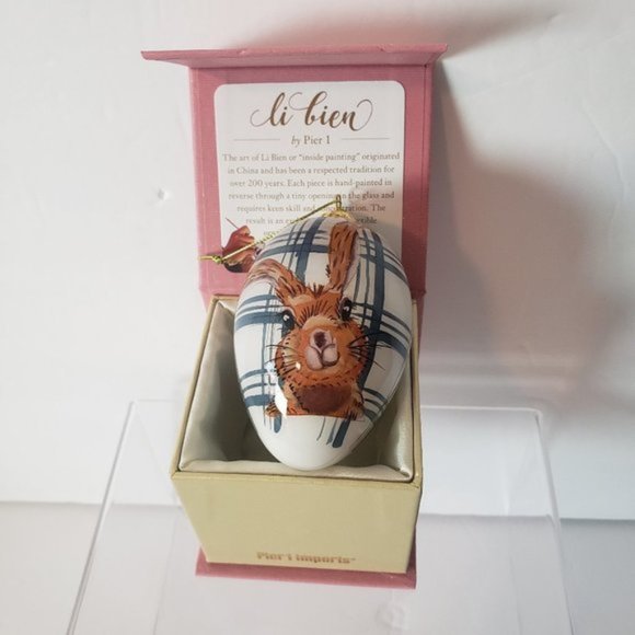 Pier 1 Imports Li Bien Henry Bunny Easter Egg NWT - Picture 2 of 6